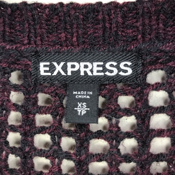 Express ~ Open knit cable sweater - Picture 6 of 8